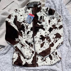 North Face Cow Print Jacket Small
